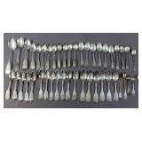 Group of coin silver flatware