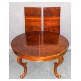 Mahogany extension dining table