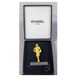 Chanel gold-tone gabrielle madimoiselle brooch