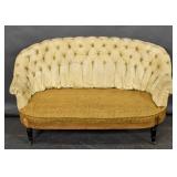 Napoleon IV style button-back settee