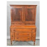 Federal mahogany secretary bookcase