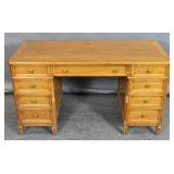 Louis XVI style kneehole desk