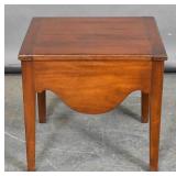 George III style mahogany night table