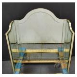 Hollywood Regency style three-fold vanity mirror