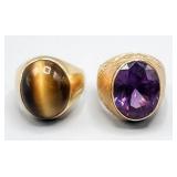 18kt gold alexandrite ring;