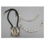 Sterling silver necklace;