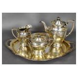 Gorham sterling silver 3 piece tea set