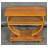 Art Deco hardwood occasional table