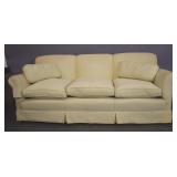 Contemporary beige upholstered sofa