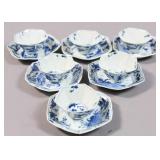 Set of 6 Chinese export porcelain teacups