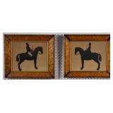 Two equestrian silhouettes