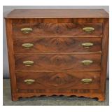 American mahogany chest of drawers