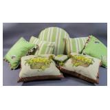 Group of decorative pillows