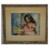 20th century school, Girl at a Dining Table