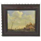 Dutch school, Winter Lake Landscape