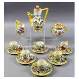 Italian ceramic coffee service