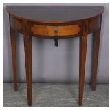 Georgian style mahogany demilune console