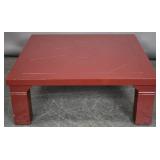 Asian style red lacquer low table