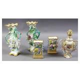 Dresden porcelain covered urn;