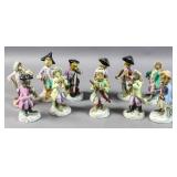 Meissen style porcelain monkey band