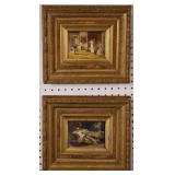 Pair of interior scenes