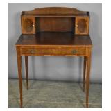 George III style inlaid mahogany writing table