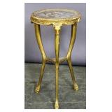 Louis XVI style marble top vide poche