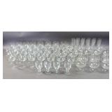 Group of glass stemware