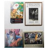 Group of exhibition posters