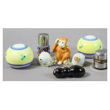 Group of 8 salt and pepper shakers