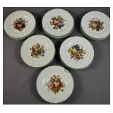 Set of 24 Limoges porcelain plates