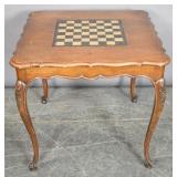 Louis XV style wood games table
