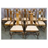 Set of Georgian style mahogany chairs