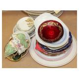 Group of assorted small plates