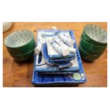 Japanese blue and white porcelain table articles