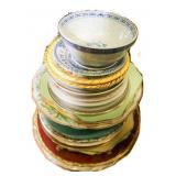 Group of assorted plates
