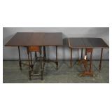 Georgian style mahogany drop-leaf table;