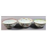 Group of Chinese export porcelain bowls