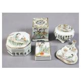 Group of Chinese Export porcelain table articles