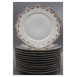 Set of 12 Bavaria porcelain dinner plates