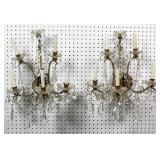 Pair of Louis XV style 5 light sconces