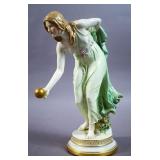 Meissen porcelain figure of woman