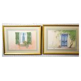 Pair of architectural fenestrations