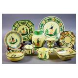 Group of Quimper pottery articles