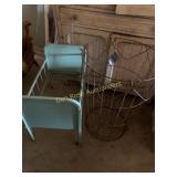 Vintage Hamper and Doll Crib