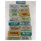 Mini Metal License Plates