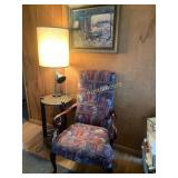 Chair, Lamp, Artwork