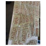 1988 Indiana Unissued Plates
