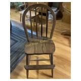 Oak High Chair