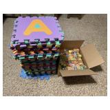 Wooden and Foam Tile Alphabet Pieces